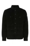 Moncler Black Corduroy Gelt Down Jacket In Black