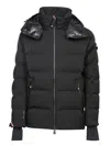 Moncler Black Montgetech Short Down Jacket In Black
