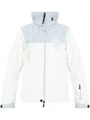 Moncler High Neck Zipped Jacket In Multicolor