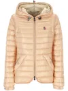 Moncler Karura 2-in-1 Hooded Short Down Jacket In Pink