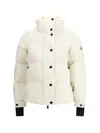Moncler Anglin Padded Jacket With Logo-patch In White