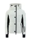 Moncler Grenoble Guyane Hooded Ski Jacket In White