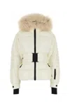Moncler White Nylon Valdivia Down Jacket In White