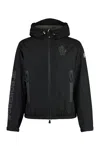 Moncler Padded Technical Poplin Jacket For Outdoor Activities In Black