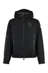 Moncler Padded Technical Poplin Jacket For Outdoor Activities In Black