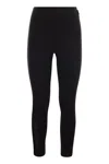 Moncler Technical Jersey Leggings In Black