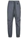 Moncler Jogger Pants In Grey Polyester In Grey
