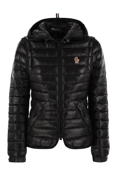 Moncler Grenoble Karura - 2-in-1 Hooded Short Down Jacket In Black