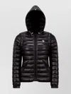 Moncler Karura Transformable Shiny Black Puffer Jacket In Purple