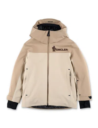 Moncler Grenoble Kids Moriond Ski Jacket Beige In Brown