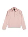Moncler Grenoble Kids Stretch Fleece Half-zip Sweatshirt In Multi
