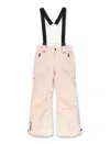 Moncler Grenoble Kids Technical Ski Bib In Pink