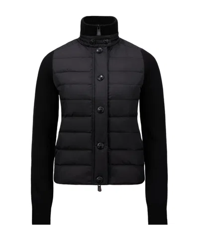 MONCLER MONCLER GRENOBLE LONG SLEEVED KNITTED CARDIGAN