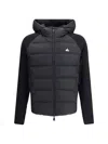 Moncler Quilted Down Jacket In Black