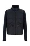 Moncler Padded Cardigan Sweaters And Cardigans Blue In Blue