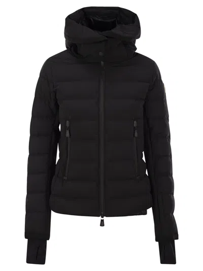 Moncler Womens Black Lamoura Hooded Shell-down Ski Jacket