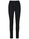 Moncler Technical Jersey Leggings For Active Wear In Black