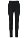 Moncler Technical Jersey Leggings For Active Wear In Black