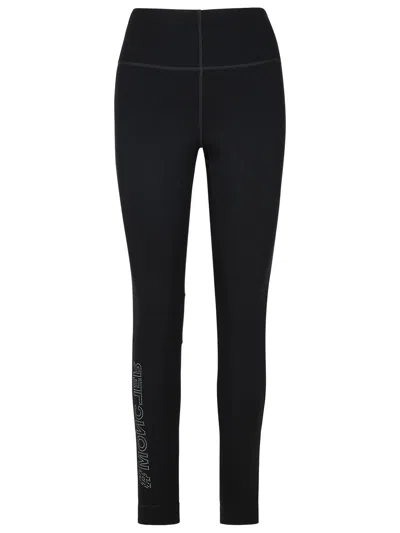 MONCLER MONCLER GRENOBLE LEGGINGS IN BLACK NYLON BLEND WOMEN