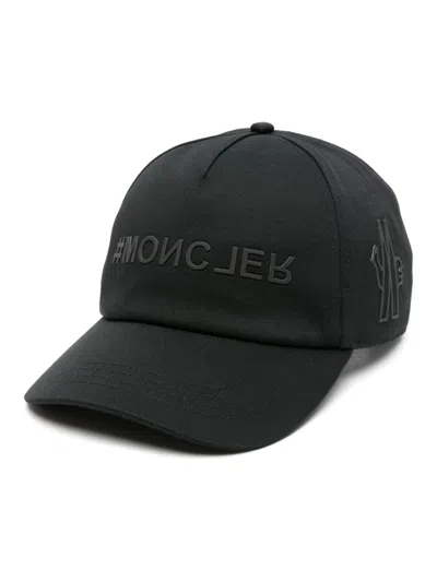 Moncler Baseballkappe Mit Logo-applikation In Schwarz
