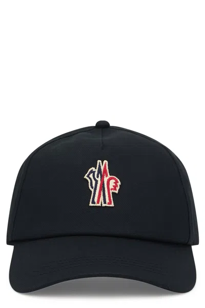 Moncler Grenoble Logo Baseball Cap In Black