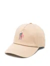 Moncler Grenoble Logo Cotton Baseball Cap In Neutral