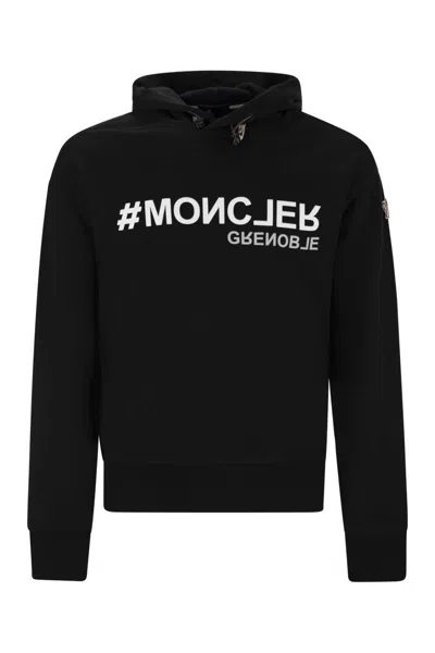 MONCLER MONCLER GRENOBLE LOGO COTTON HOODIE