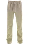 Moncler Grenoble Logo Detail Cotton Track-pants In Gray