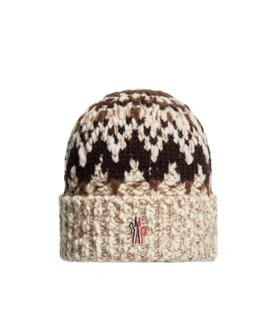 Moncler Grenoble Logo Embroidered Beanie In Multi