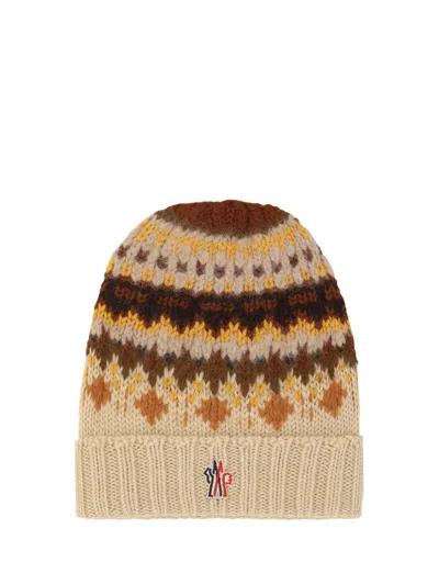 Moncler Grenoble Logo Embroidered Beanie In Multi