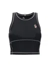 Moncler Grenoble Black Polyamide Elastane Top In Black