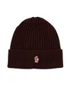 Moncler Logo Hat In Brown