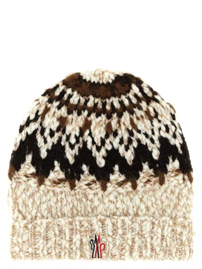 MONCLER MONCLER GRENOBLE LOGO PATCH BEANIE