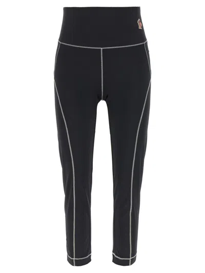 MONCLER MONCLER GRENOBLE LOGO PATCH LEGGINGS