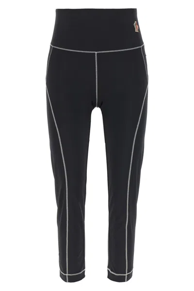 MONCLER MONCLER GRENOBLE LOGO PATCH LEGGINGS