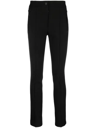 Moncler Grenoble Logo-patch Mid-rise Trousers In Black