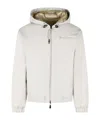 Moncler Offwhite Solid Hood Jacket In White