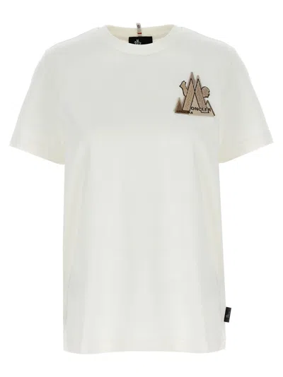 Moncler Grenoble Logo Patch T Shirt In White