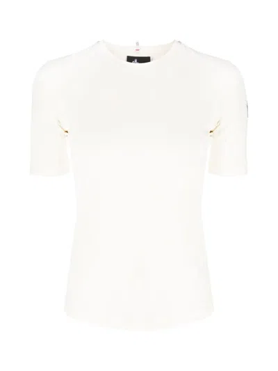 Moncler Grenoble Logo Print Stretch Jersey T-shirt In White