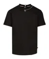 Moncler T-shirt Con Logo In Black