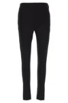 Moncler Brand-embossed Slim-fit High-rise Stretch-woven Leggings In Black