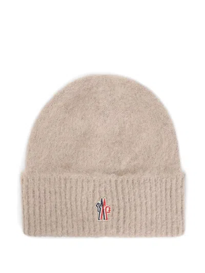 MONCLER MONCLER GRENOBLE LOGO WOOL BEANIE