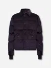 Moncler Elgon Corduroy Down Ski Jacket In Black