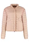 Moncler Grenoble Madulain Short Down Jacket In Pink