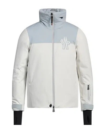 Moncler Grenoble Man Jacket Off White Size 2 Polyester, Elastane