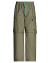 Moncler Grenoble Man Pants Military Green Size L Polyester