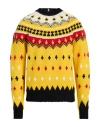 Moncler Grenoble Man Sweater Yellow Size L Virgin Wool, Polyamide In Yellow