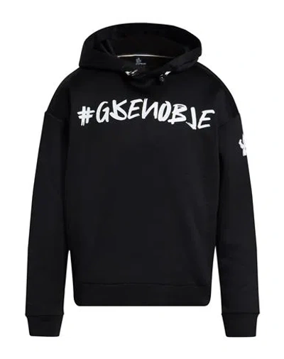 Moncler Grenoble Man Sweatshirt Black Size L Polyamide, Cotton