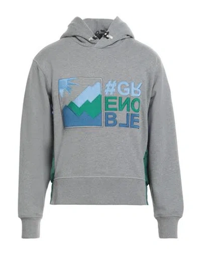 Moncler Grenoble Man Sweatshirt Grey Size L Polyamide, Polyester