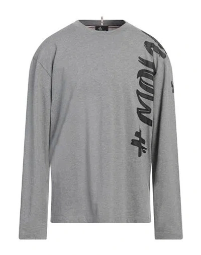 Moncler Grenoble Man T-shirt Grey Size Xl Cotton